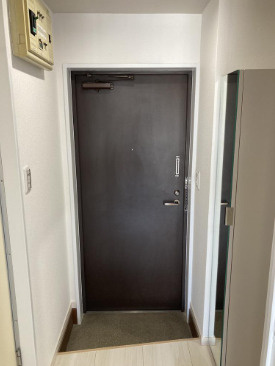 熊本市中央区水前寺４丁目の賃貸マンションの玄関