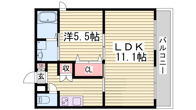 ベルフラワー嵐山の間取り