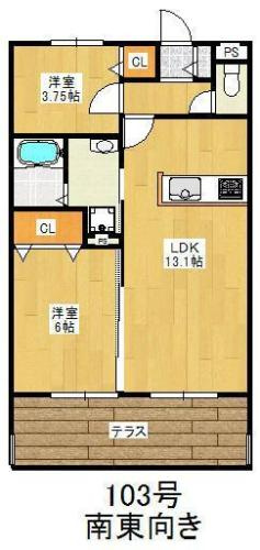 【間取り】 | ベルソレイユ地行