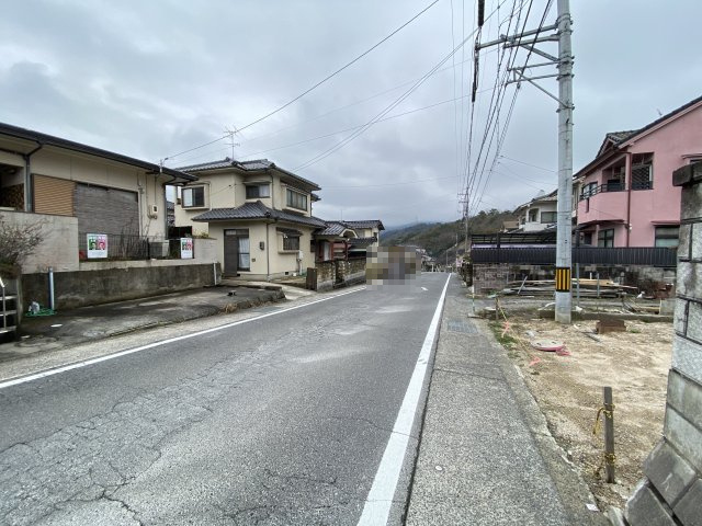 売土地　安東7丁目の前面道路含む現地写真