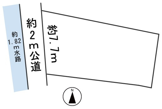 ６２７２５　岐阜市松下町土地の区画図