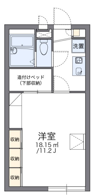 レオパレスセントヴィラージュⅡの間取り