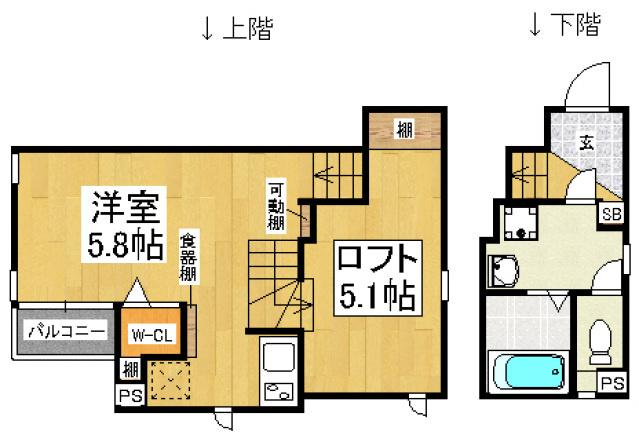 【間取り】 | ＣＢ博多フランジェ