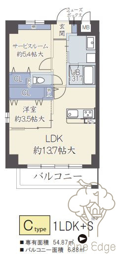 リアンカーサ長柄の間取り