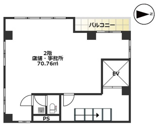 【間取り】 | オノビル | 70.76㎡の使いやすい大きさの店舗事務所
新御徒町の店舗事務所。
「オノビル」のことなら(株)メイワ・エステートへ