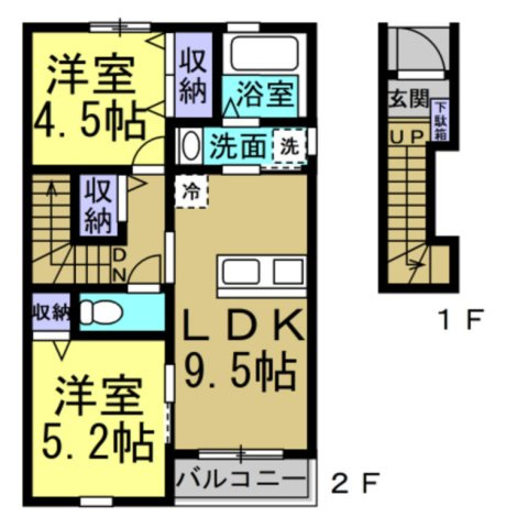 チッタ大野町の間取り|※間取り反転