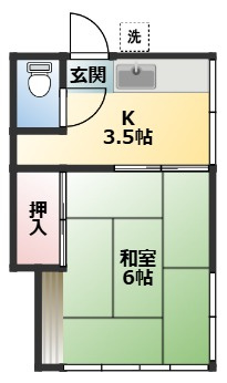 第2中島荘の間取り