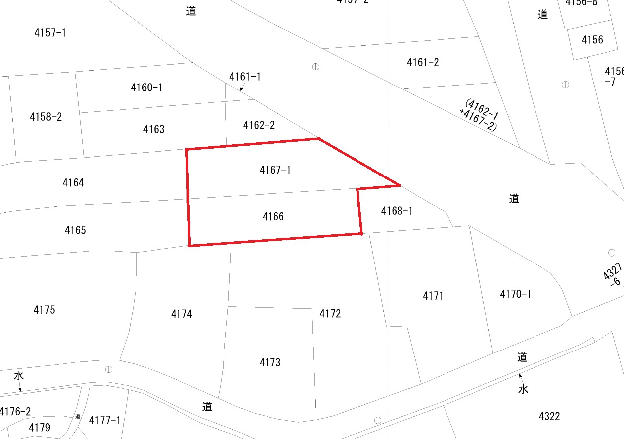 神島1売地の土地図