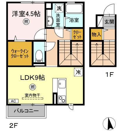 ファミィーユKの間取り