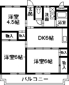 【間取り】 | グリーンコーポ真塩