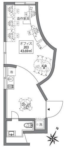 SHINJUKU NEW VILLA（シンジュクニューヴィラ）の間取り