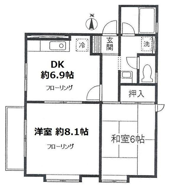 パティオ陣屋Iの間取り