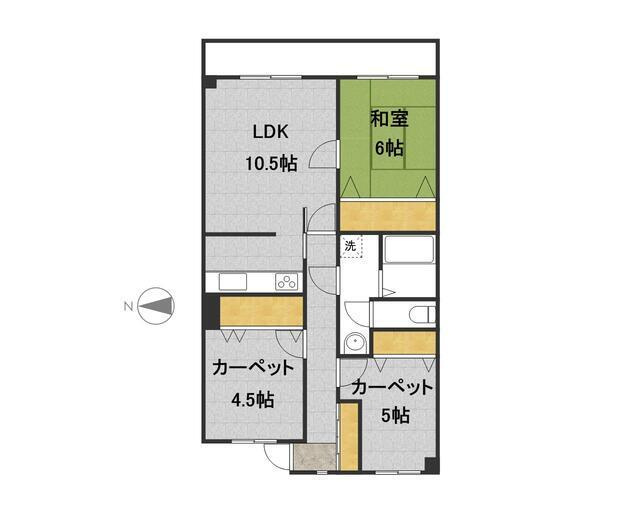 狛江市和泉本町１丁目の賃貸マンションの間取り