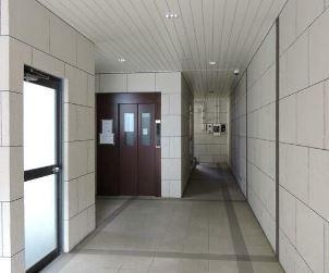 川崎市多摩区栗谷３丁目の賃貸マンションのエントランス