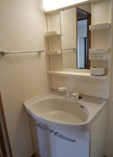 稲城市東長沼の賃貸マンションの洗面所