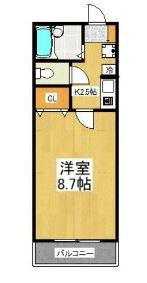 川崎市多摩区菅北浦２丁目のアパートの間取り