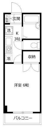川崎市多摩区宿河原２丁目の賃貸マンションの間取り