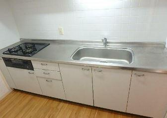 川崎市多摩区中野島５丁目の賃貸マンションのキッチン