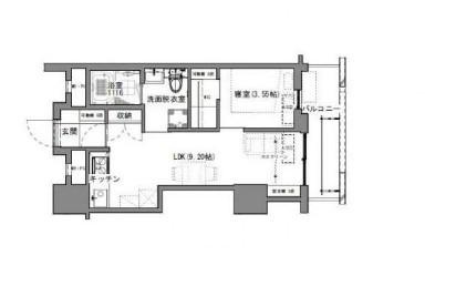 川崎市中原区上新城２丁目の賃貸マンションの間取り