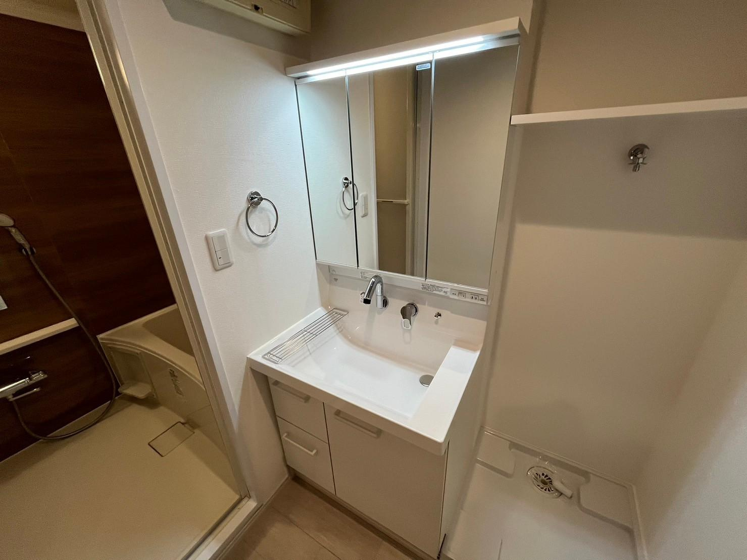 川崎市多摩区宿河原７丁目の賃貸マンションの洗面所