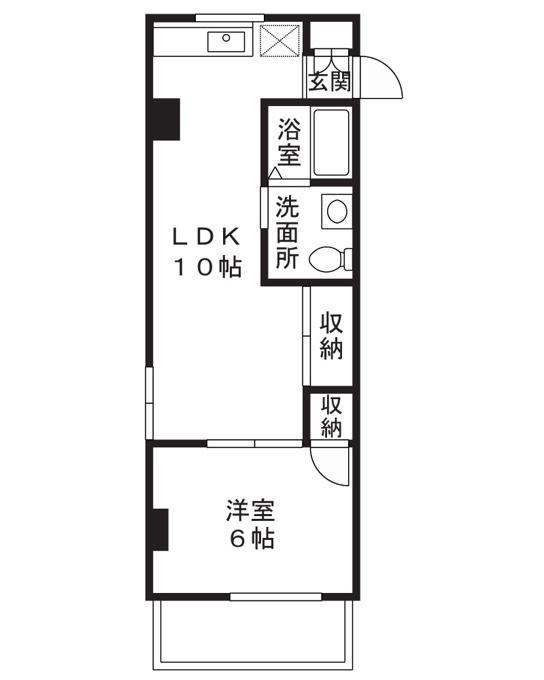 川崎市中原区上新城１丁目の賃貸マンションの間取り