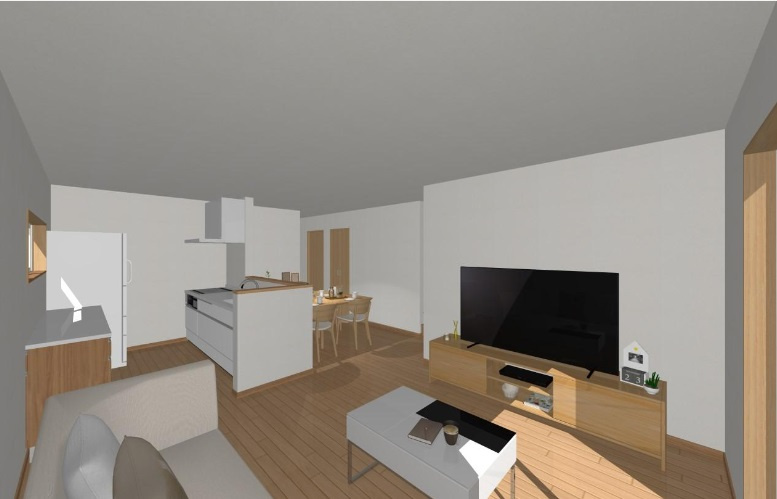 香南市野市町父養寺　中古戸建（未入居物件）の完成予想図|建物面積　87.77㎡