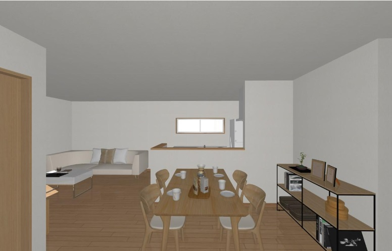 香南市野市町父養寺　中古戸建（未入居物件）の完成予想図|建物面積　87.77㎡