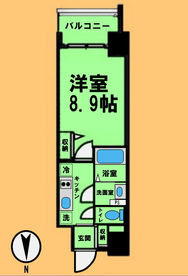 ファスティーナ志賀本通の間取り