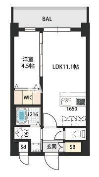 セントルイス京橋の間取り