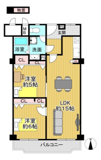 【間取り】 | クローバーハイツ高槻総持寺