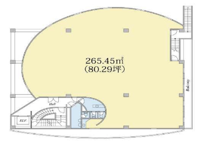 世田谷区上用賀５丁目の店舗事務所の間取り