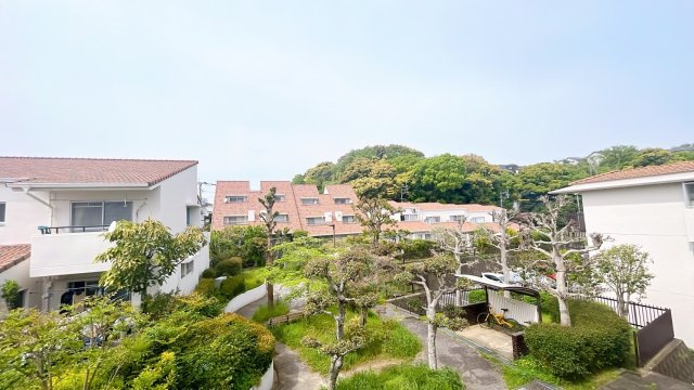【展望】 | スカイタウン寺塚住宅25号棟 | 部屋からダイレクトに緑です。福岡市南区で、これは贅沢だともいえます。