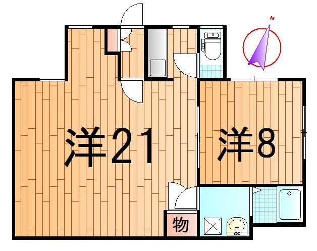 蔵王半郷アパートの間取り