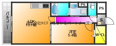 ラフレシーサ医大通りの間取り