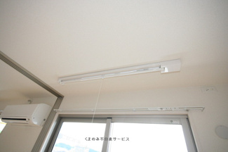 【展望】 | 室内物干し
ハピーハイツＡＴＯＭ301号室　2021/4/23撮影