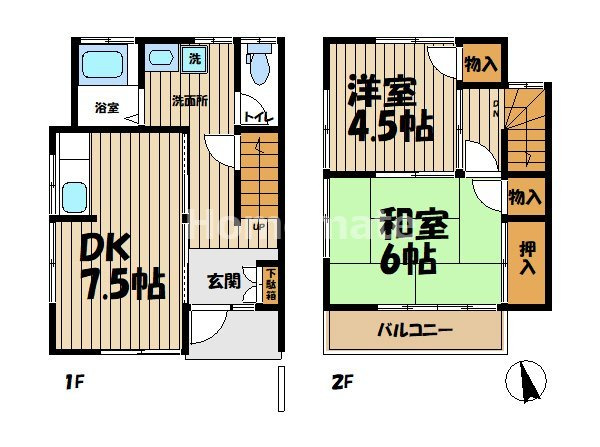 【間取り】 | 岡本テラス | 岡本テラスの間取りです