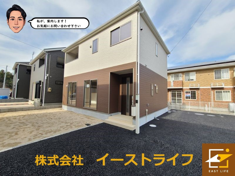 【子育て支援対象】四倉町第14の外観|2号棟の外観写真です。（2024.2.9撮影）　いつでもご案内いたします！（担当：梶田　Tel：080-9052-9009）
