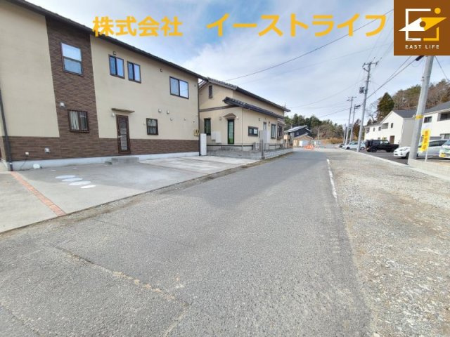 【子育て支援対象】四倉町第14の前面道路含む現地写真|南側幅員8.8ｍの前面道路②（2024.2.9撮影）