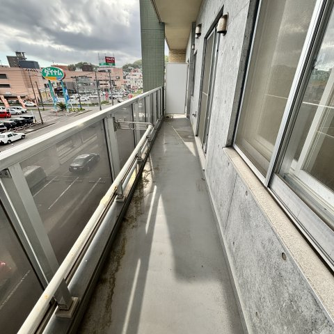 プレジャー室蘭駅前のバルコニー