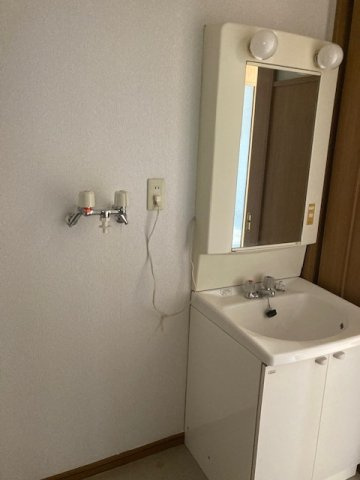 キャニオン十和田Bの洗面所