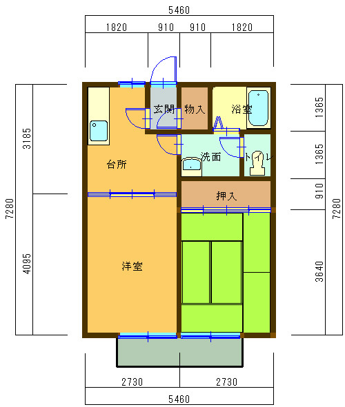 メゾントパーズの間取り|間取りが反転する場合がございます