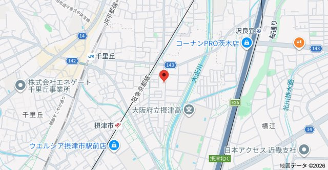フジパレス摂津香露園の地図