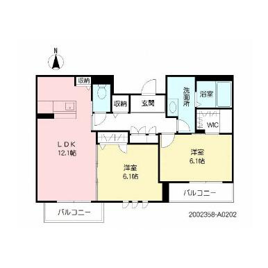 熊本市中央区水前寺１丁目の賃貸マンションの間取り