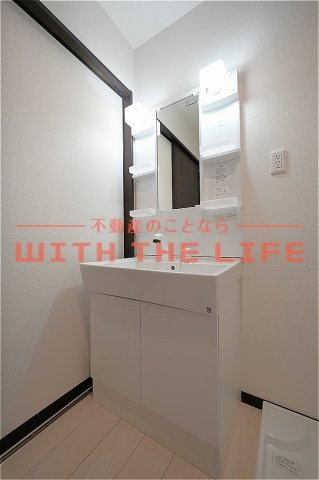Lbloom馬場【キャッシュバック対象物件】の独立洗面台|独立洗面台、朝の身支度には欠かせません