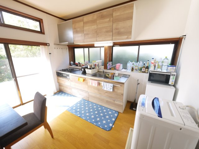 山武郡横芝光町篠本　平家中古戸建のキッチン|内装リフォーム済み令和2年10月システムキッチン 敷地約232坪 ５LDK平家+車庫