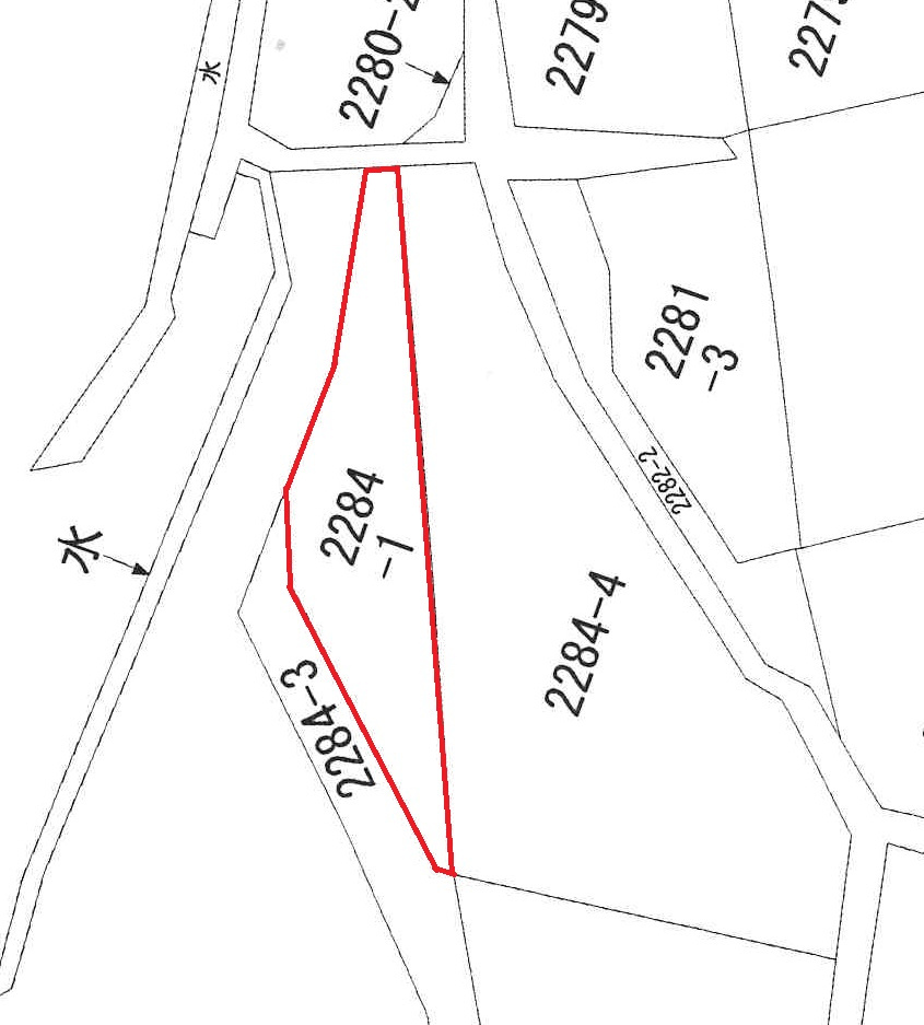 宮野上　売土地①の土地図