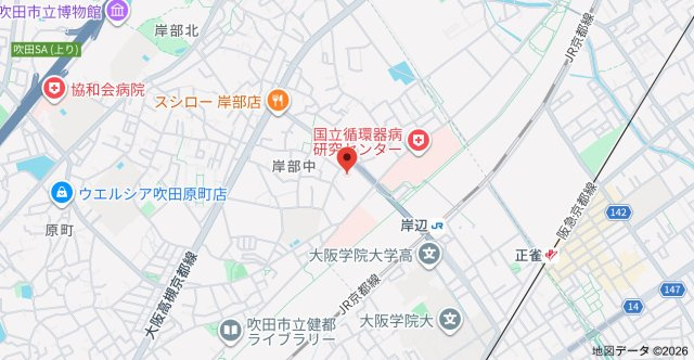ビエラコート岸部中の地図