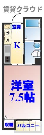 AQUE2の間取り|ひと味違う？不動産屋のイメージを変えたい！『いい部屋ネット千葉蘇我店』へ是非お越しください♪