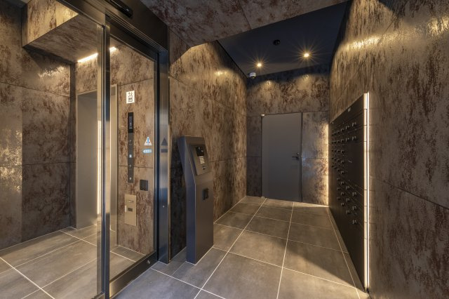 SS KNOTのロビー|宅配ボックス完備