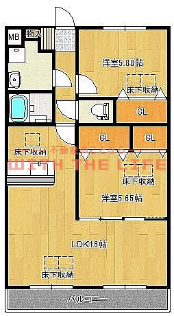 ルネス荒木一番館【キャッシュバック対象物件】の間取り